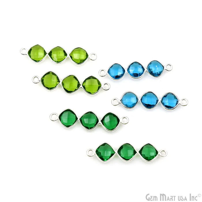 GemmartUSA Rings DIY Gemstone 29x7mm Silver Plated Finding Component GemmartUSA Rings DIY Gemstone 29x7mm Silver Plated Finding Component