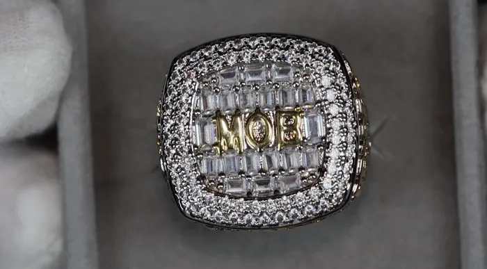 Lab Diamonds London Rings Mens Big Iced Out Ring Iced Out Super bowl Ring Mens Hip Hop Rings