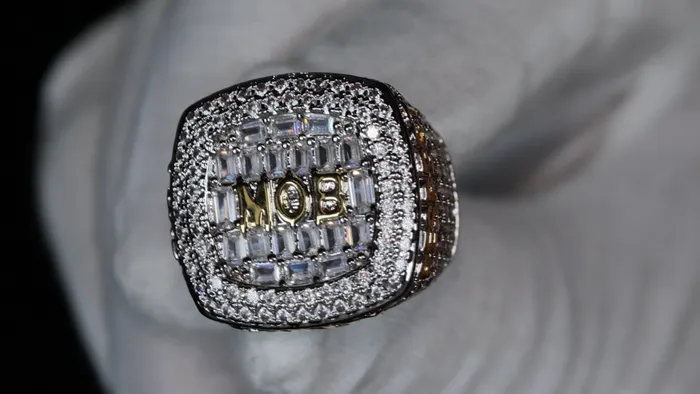 Lab Diamonds London Rings Mens Big Iced Out Ring Iced Out Super bowl Ring Mens Hip Hop Rings