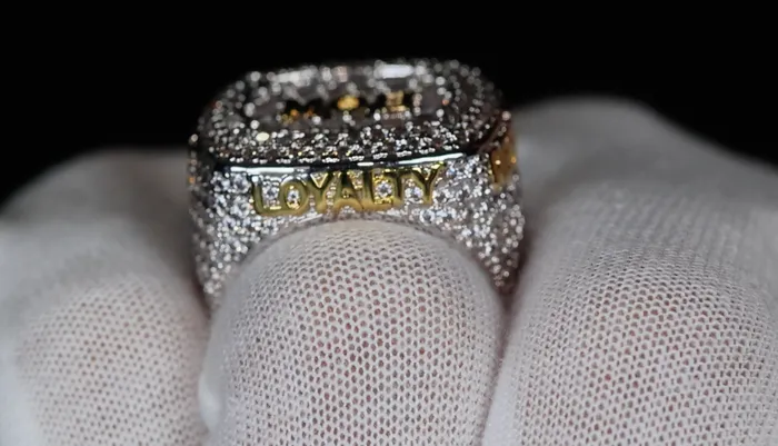 Lab Diamonds London Rings Mens Big Iced Out Ring Iced Out Super bowl Ring Mens Hip Hop Rings