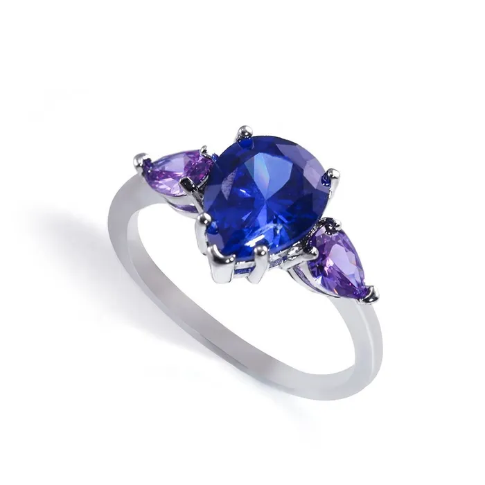 Minx London Rings Blue Diamond Ring Blue Diamond Engagement Rings Sapphire Blue Diamond Ring Pear Shape Ring Pear Engagement Ring Teardrop Ring