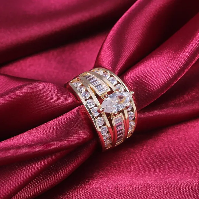 Minx London Rings Marquise Ring Marquise Diamond Ring Gold Diamond Ring Gold Ring with Diamonds Gold Iced Out Rings Big Diamond Ring Big Gold Ring