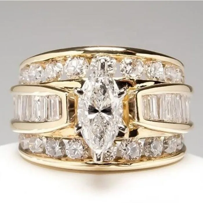 Minx London Rings Marquise Ring Marquise Diamond Ring Gold Diamond Ring Gold Ring with Diamonds Gold Iced Out Rings Big Diamond Ring Big Gold Ring