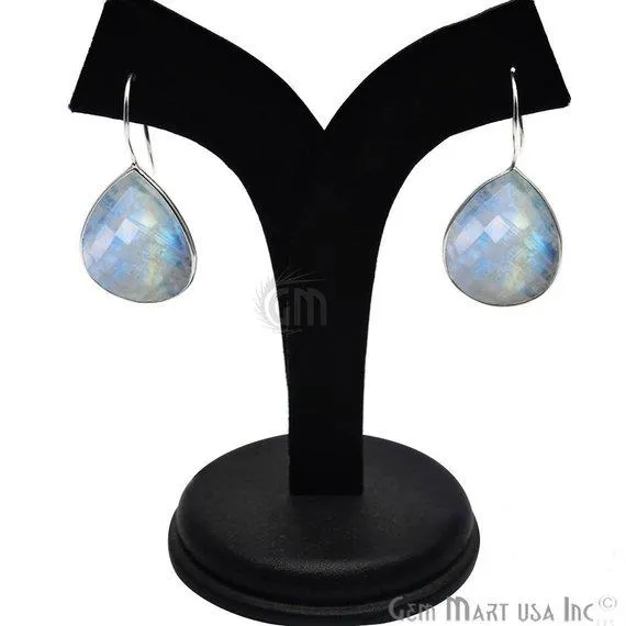 Pear Shape 21x26mm Silver Plated Gemstone Hook Earrings Pick your Gemstone 900111 GemMartUSA Earrings Pear Shape 21x26mm Silver Plated Gemstone Hook Earrings Pick your Gemstone 900111 GemMartUSA Earrings