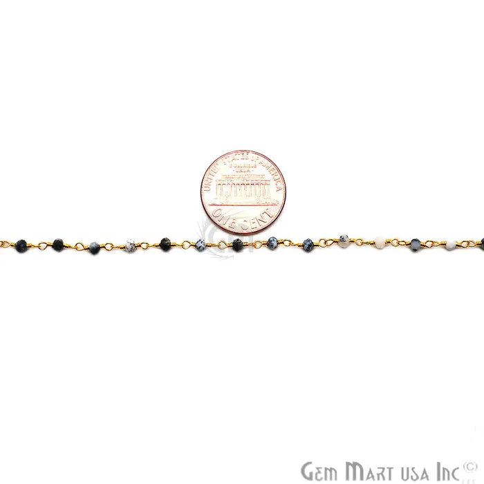 PreStyled Sets GemmartUSA Dendrite Opal Bead Gold Wire Wrapped Rosary Chain PreStyled Sets GemmartUSA Dendrite Opal Bead Gold Wire Wrapped Rosary Chain