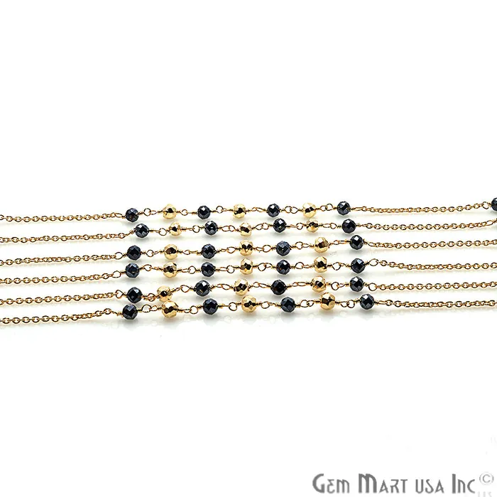PreStyled Sets Pyrite Golden Pyrite Gold Plated Wire Wrapped Beaded Rosary Chain GemMartUSA PreStyled Sets Pyrite Golden Pyrite Gold Plated Wire Wrapped Beaded Rosary Chain GemMartUSA