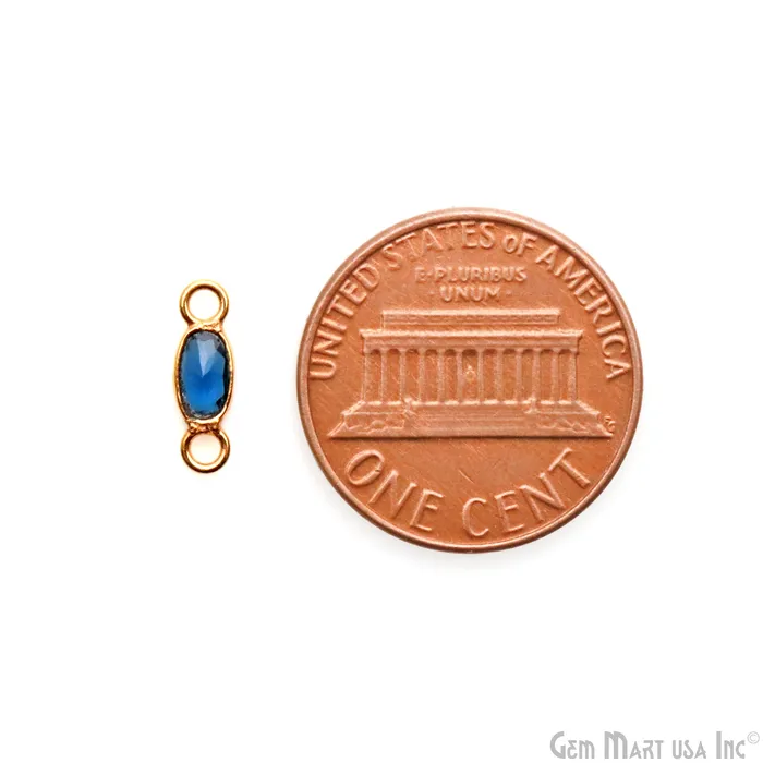 Rings GemMartUSA 5pc Lot Oval Brilliant Cut 4x3mm Gold Plated Double Bail Gemstone Connector Rings GemMartUSA 5pc Lot Oval Brilliant Cut 4x3mm Gold Plated Double Bail Gemstone Connector