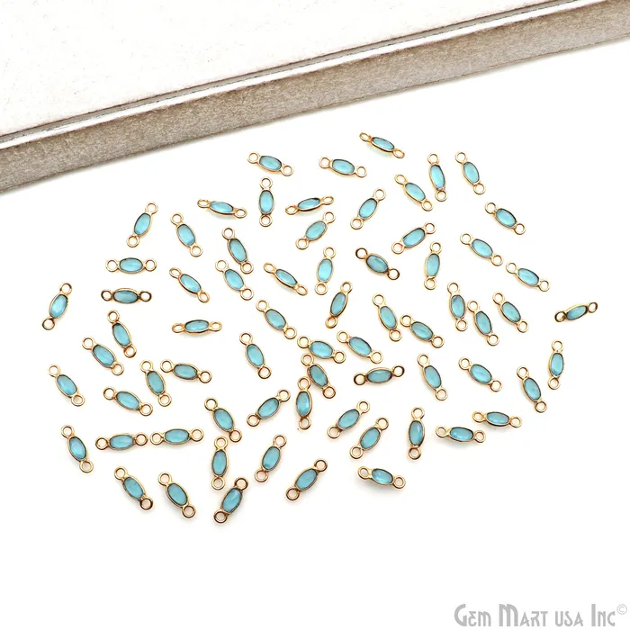 Rings GemMartUSA 5pc Lot Oval Brilliant Cut 4x3mm Gold Plated Double Bail Gemstone Connector Rings GemMartUSA 5pc Lot Oval Brilliant Cut 4x3mm Gold Plated Double Bail Gemstone Connector