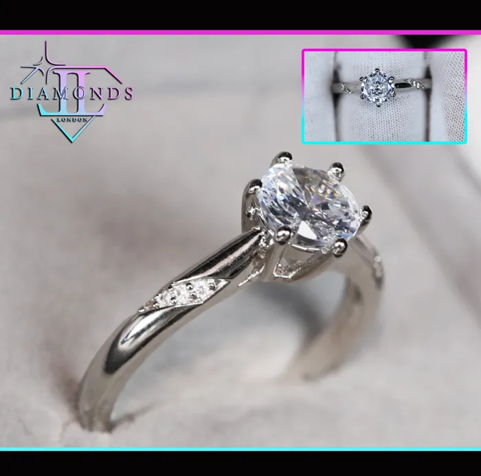 Rings Lab Diamonds London Diamond Engagement Ring Round Diamond Engagement Ring Womens Engagement Ring