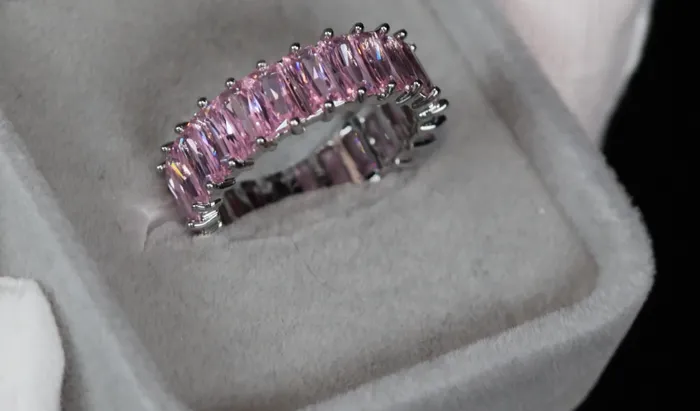 Rings Lab Diamonds London Pink Diamond Eternity Ring Pink Diamond Ring