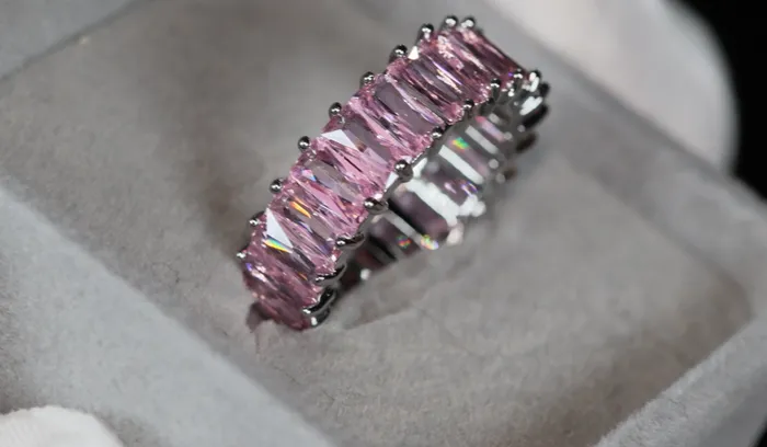Rings Lab Diamonds London Pink Diamond Eternity Ring Pink Diamond Ring