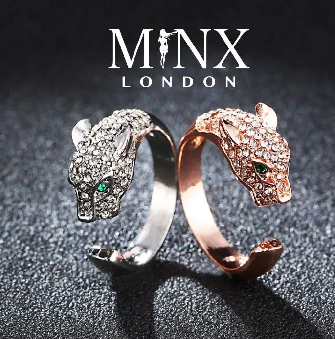 Rings Womens Panther Ring Fashion Ring Charm Ring Silver Ring Rose Gold Ring Ring for Girlfriend Resizable Ring Stackable Ring Minx London