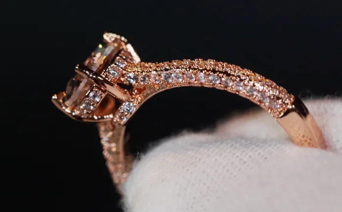 Rose Gold Engagement Ring Diamond Engagement Ring Rose Gold Ring Engagement Ring Rose Gold Wedding Ring Lab Diamonds London Rings