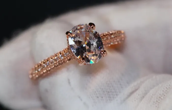 Rose Gold Engagement Ring Diamond Engagement Ring Rose Gold Ring Engagement Ring Rose Gold Wedding Ring Lab Diamonds London Rings
